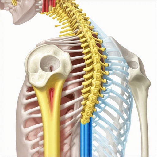 Diagram illustrating the connection between foot alignment, pelvic tilt, and neck pain.
