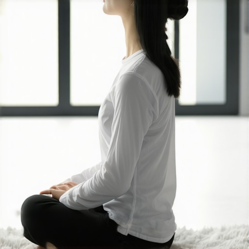 The best way to sit on the floor without rounded shoulders